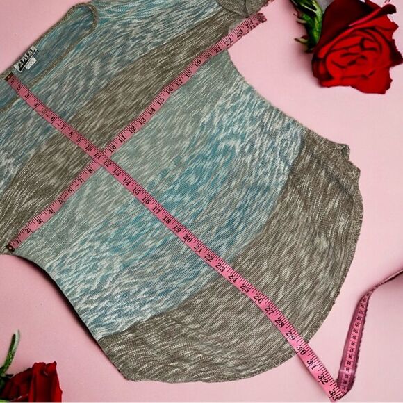 Vintage Y2K 212 New York TWO ONE TWO Blue/Tan Striped Lightweight Sweater XL - Picture 7 of 16